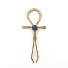 Load image into Gallery viewer, Lapis Ankh Clip — Gold