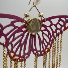 Load image into Gallery viewer, Autumn Butterfly Earrings | One-of-a-Kind Wearable Art
