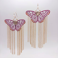 Load image into Gallery viewer, Autumn Butterfly Earrings | One-of-a-Kind Wearable Art
