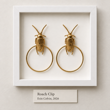 Load image into Gallery viewer, Roach Clip Earrings | Limited Edition Wearable Sculpture
