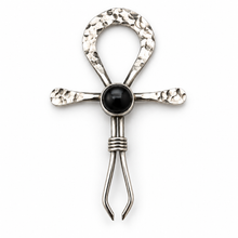 Load image into Gallery viewer, Sterling Ankh Clip
