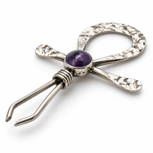 Load image into Gallery viewer, Sterling Ankh Clip

