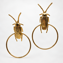 Load image into Gallery viewer, Roach Clip Earrings | Limited Edition Wearable Sculpture
