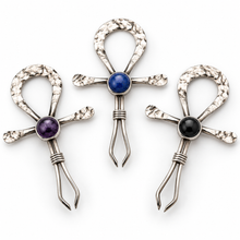 Load image into Gallery viewer, Sterling Ankh Clip
