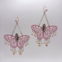 Load image into Gallery viewer, Summer Butterfly Earrings | One-of-a-Kind Wearable Art

