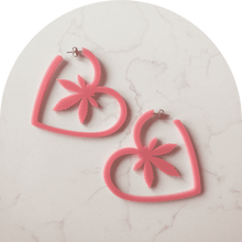 Load image into Gallery viewer, Pink Sweetheart Hoops

