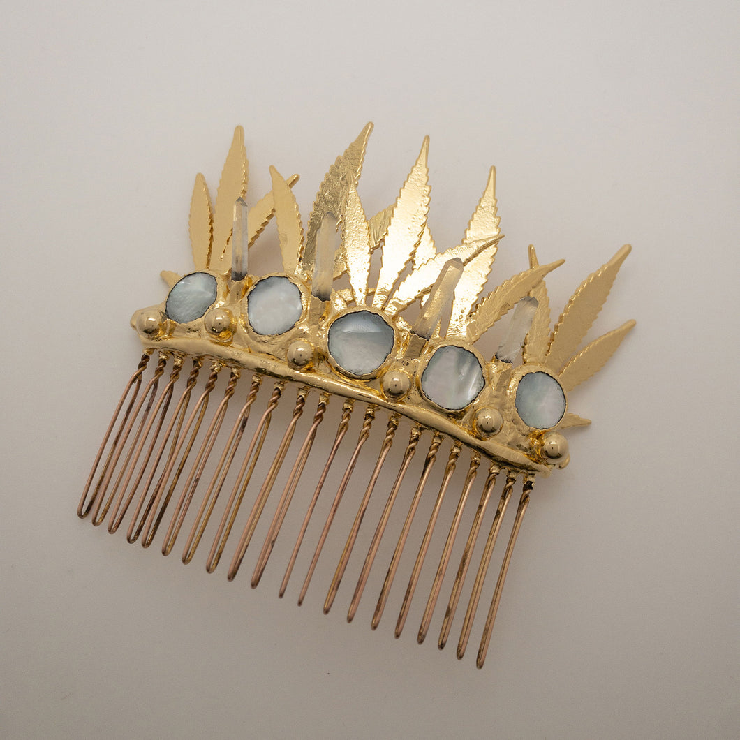 Leaf Hair Comb Clip